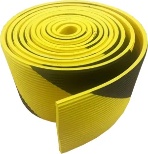Stair Nosing Rubber Stair Edging Self Adhesive Non-Slip Yellow Protective Foam Cushion for Outdoor Indoor Step Treads(500cm/197in)
