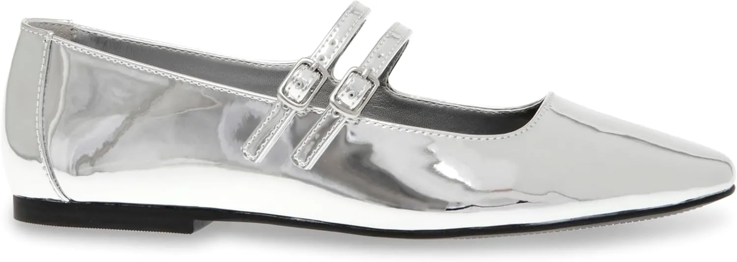 Steve Madden Women's Mary Jane Flat Shoe