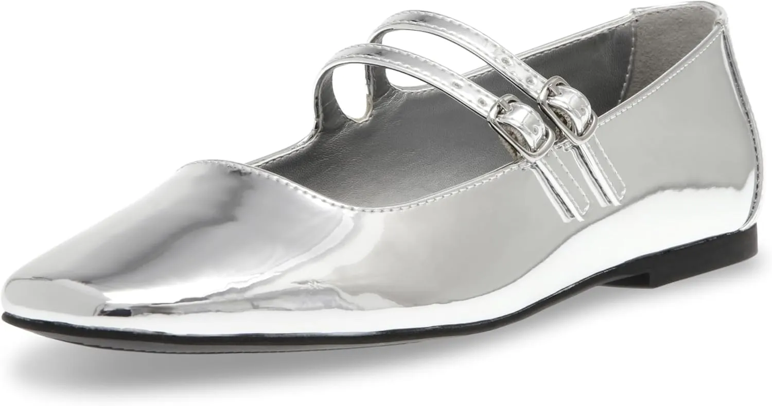 Steve Madden Women's Mary Jane Flat Shoe