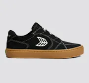 T20 PRO Gum Black Suede and Mesh Ivory Logo Contrast Thread Sneaker