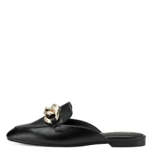 Tamaris Black Backless Loafer Chain Mule 27301-20 001