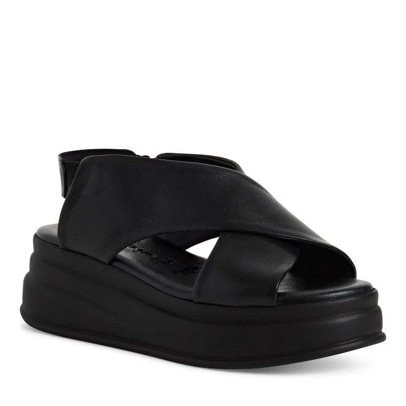 Tamaris Womens Black Sandal 1-28303-44
