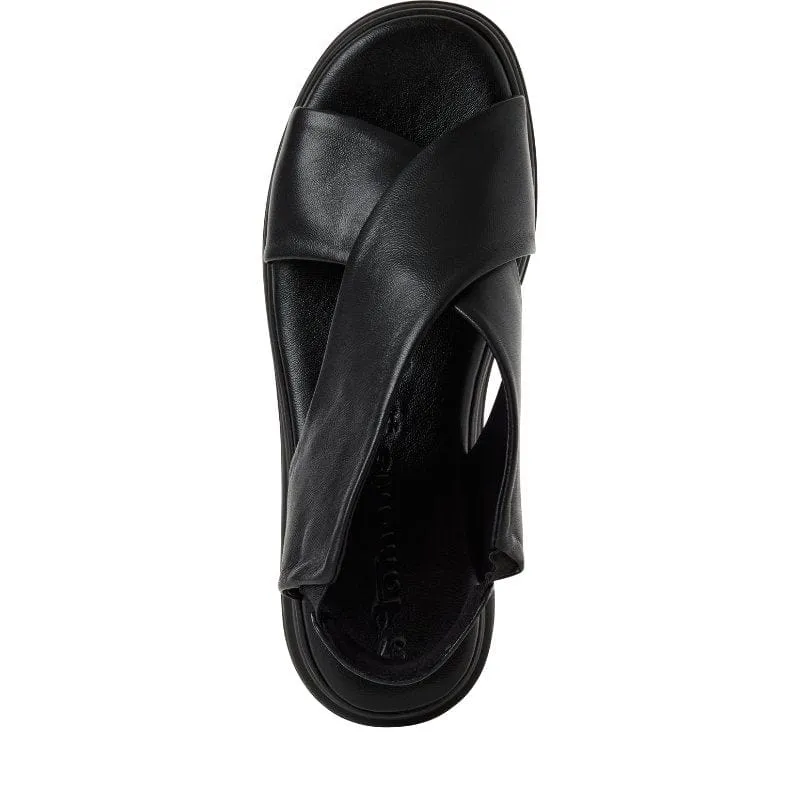 Tamaris Womens Black Sandal 1-28303-44