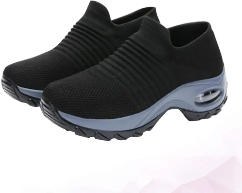 Tennis Shoes for Women Wedges Platform Sneakers Mesh Slip on Casual Shoes