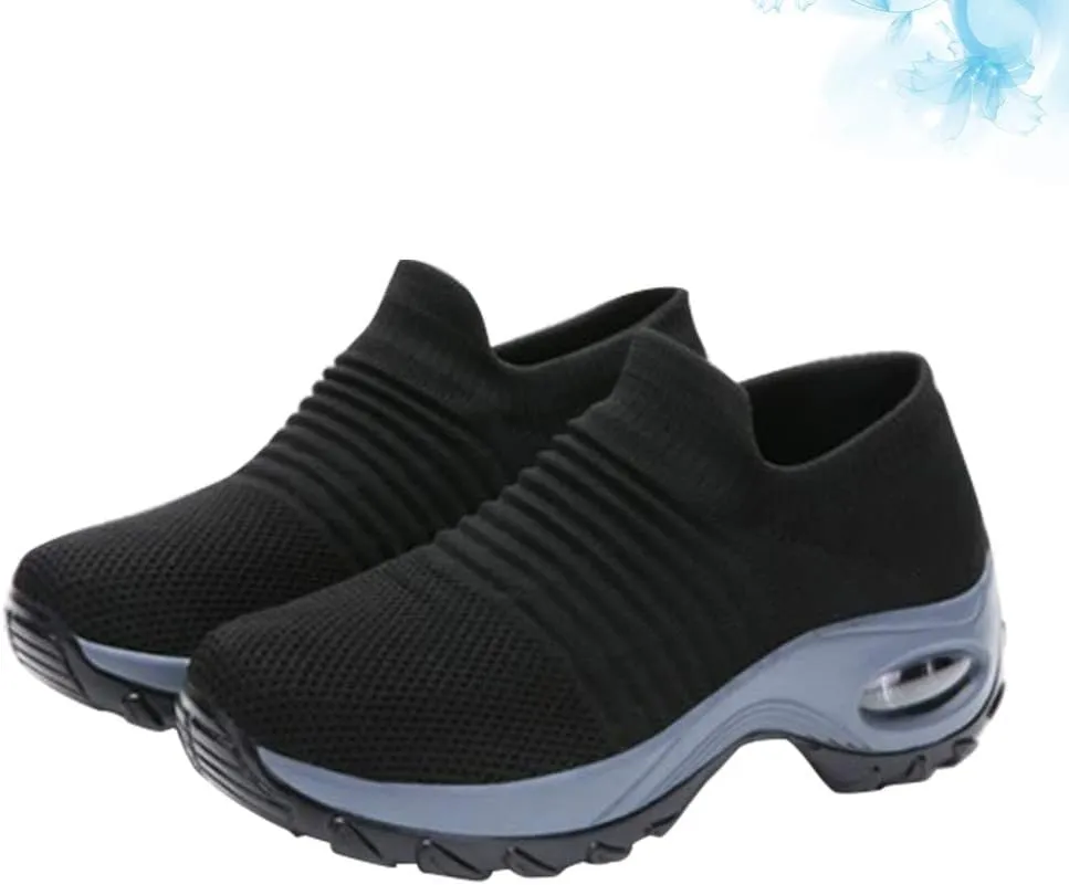 Tennis Shoes for Women Wedges Platform Sneakers Mesh Slip on Casual Shoes