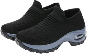 Tennis Shoes for Women Wedges Platform Sneakers Mesh Slip on Casual Shoes