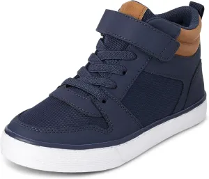 The Children's Place Boys' Casual Lace Up Hi Top Sneaker