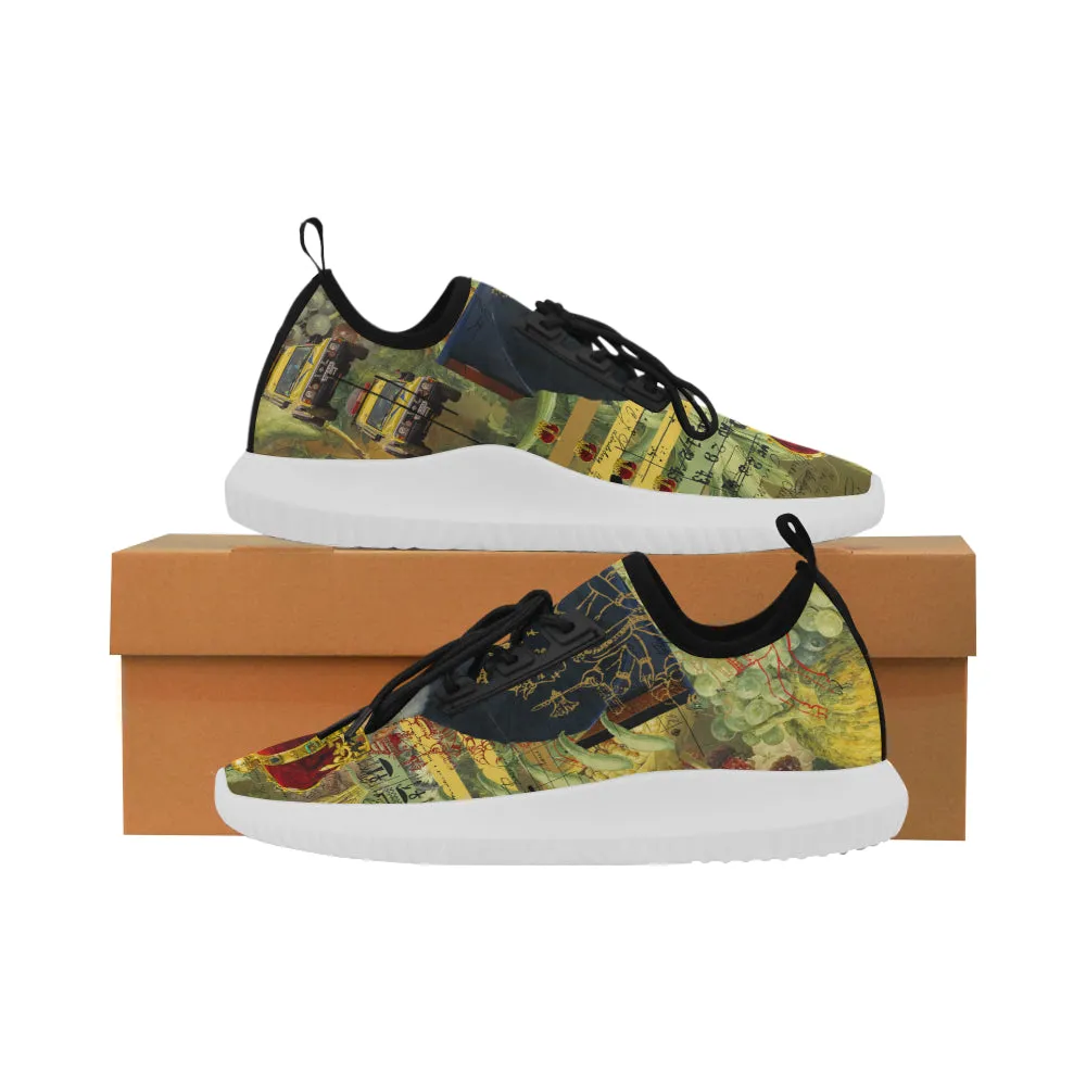 THE FOUR CROWNS  Ultra Light All Over Print Running Shoes for Women