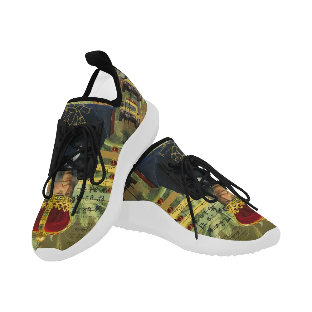 THE FOUR CROWNS  Ultra Light All Over Print Running Shoes for Women