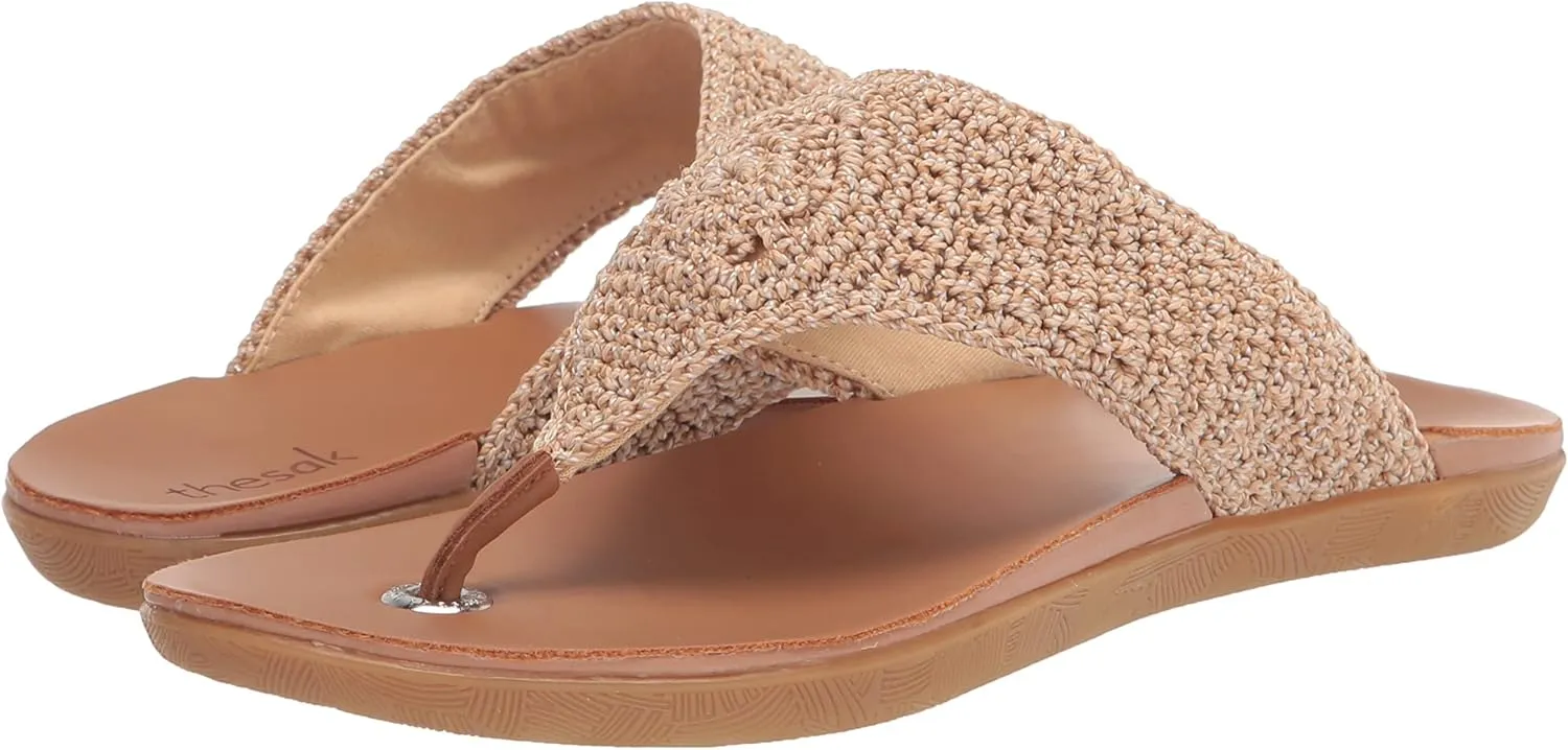 The Sak Shana Thong Sandal in Crochet, Slip On Entry