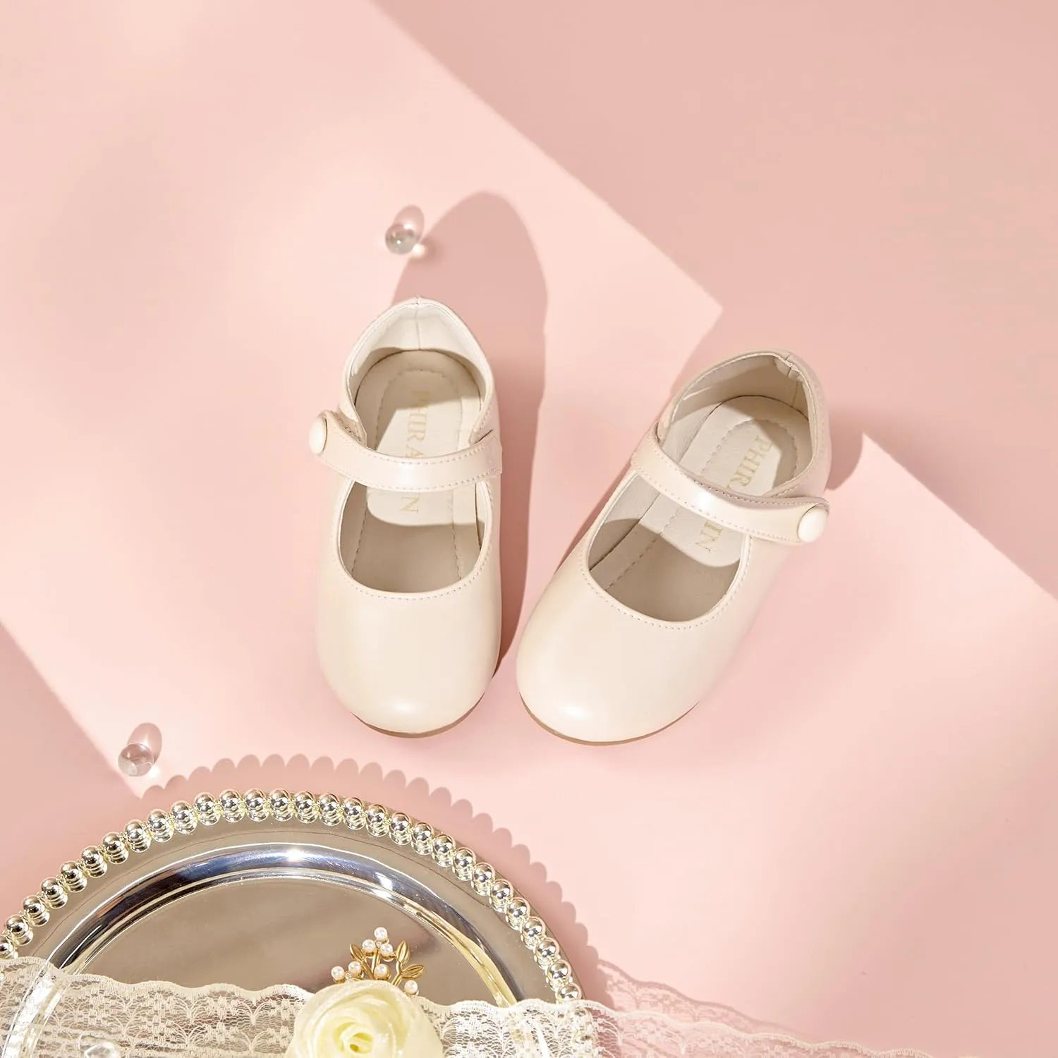 Toddler Flower Girl Dress Shoes - Little Girl Mary Janes for Wedding Party