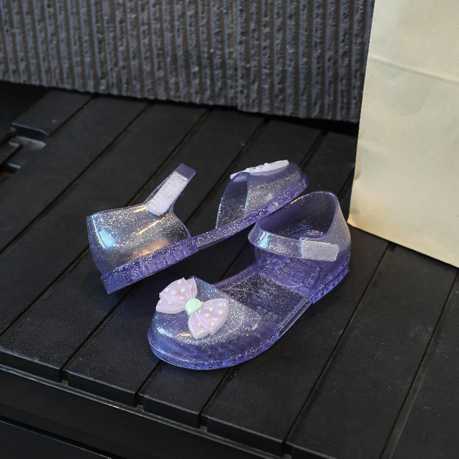 Toddler Slippers Children's Sandals Girls Jelly Princess Shoes Butterfly Fruit Sugar Beach Crystal Single Shoes