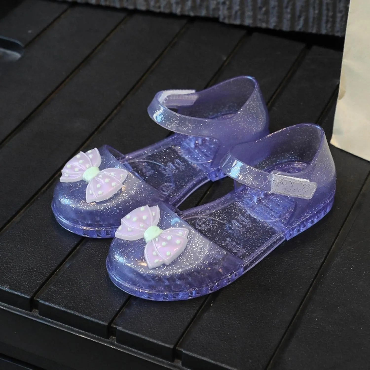 Toddler Slippers Children's Sandals Girls Jelly Princess Shoes Butterfly Fruit Sugar Beach Crystal Single Shoes