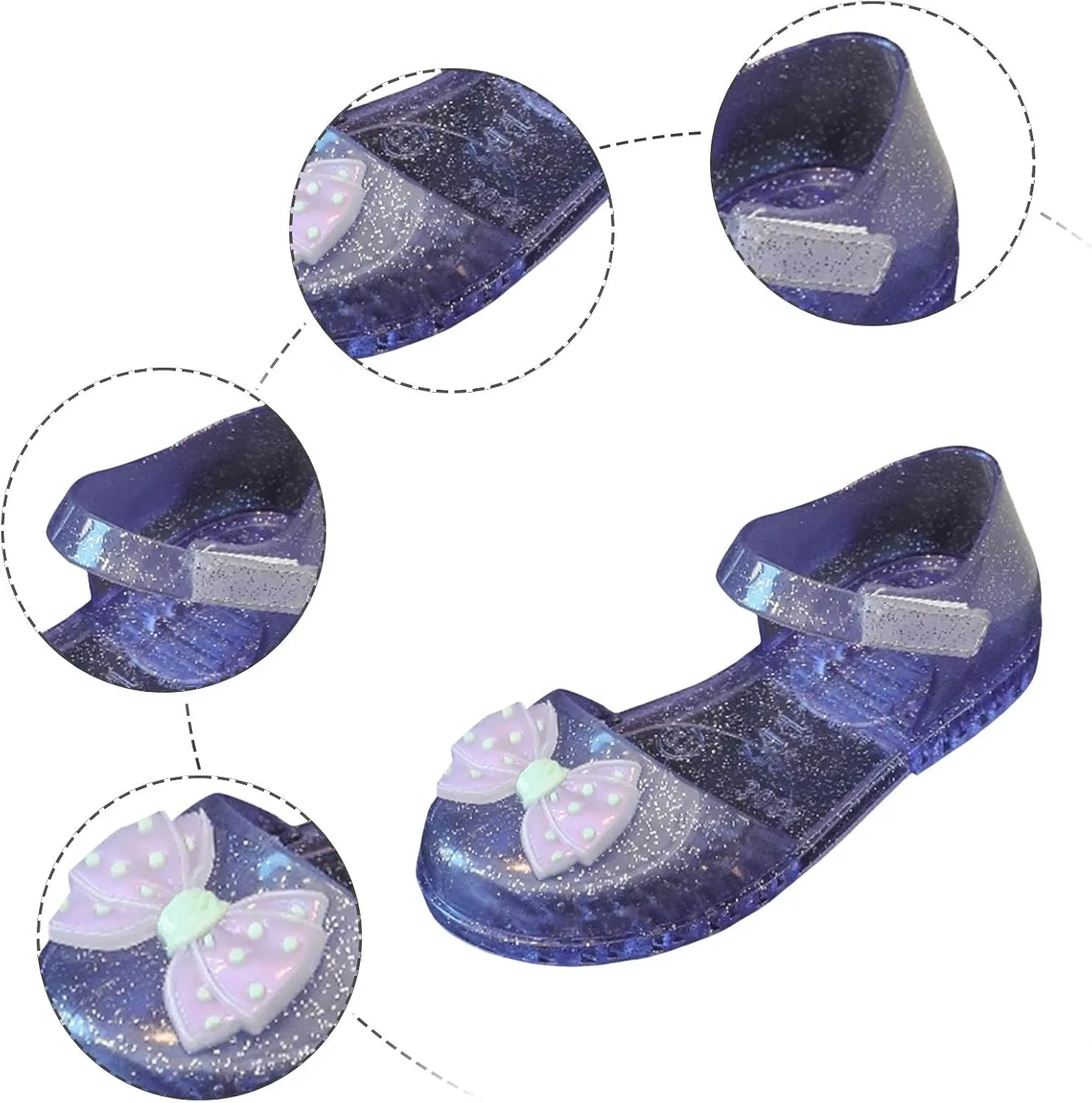 Toddler Slippers Children's Sandals Girls Jelly Princess Shoes Butterfly Fruit Sugar Beach Crystal Single Shoes