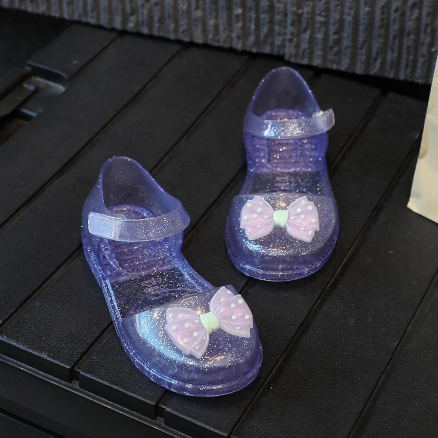 Toddler Slippers Children's Sandals Girls Jelly Princess Shoes Butterfly Fruit Sugar Beach Crystal Single Shoes
