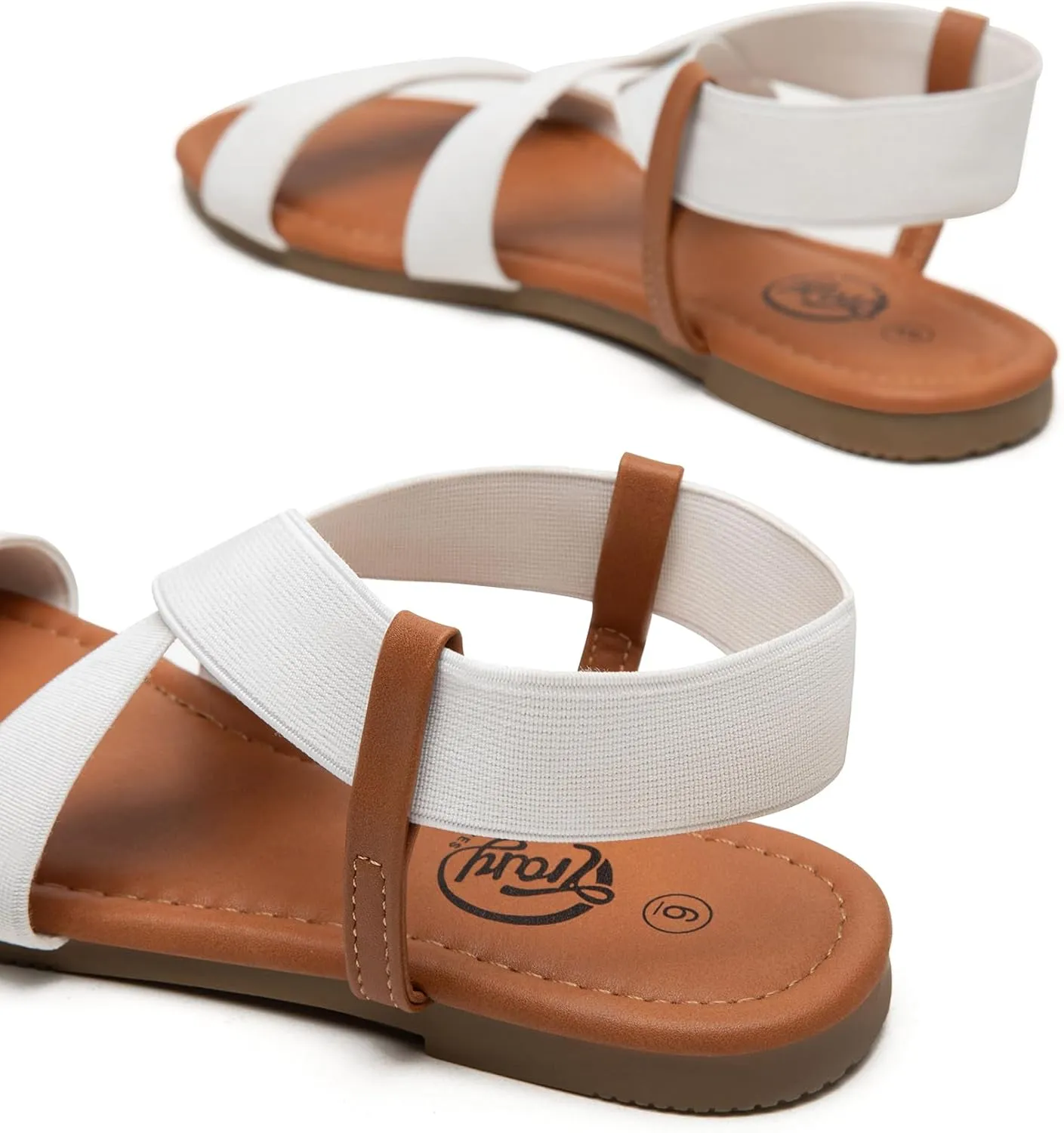 Trary Women's Dressy Summer Sandals, Elastic, Cute, Open Toe, Wide, Sandalias Para Mujer