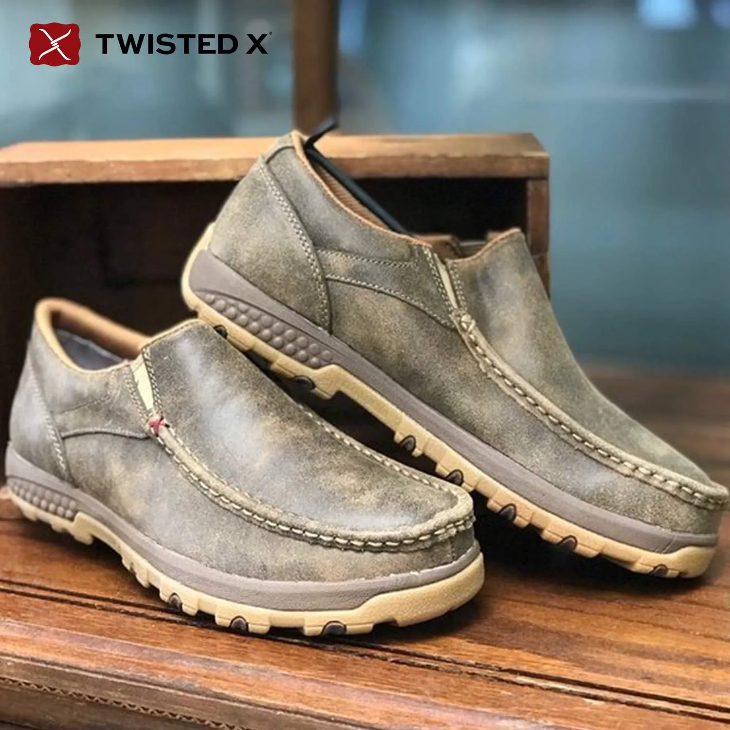 Twisted X Men's Original Slip-on Driving Moc Moccasins