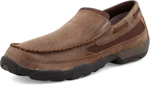 Twisted X Men's Slip-On Driving Moc, Moc Toe, Brown, 8.5 W