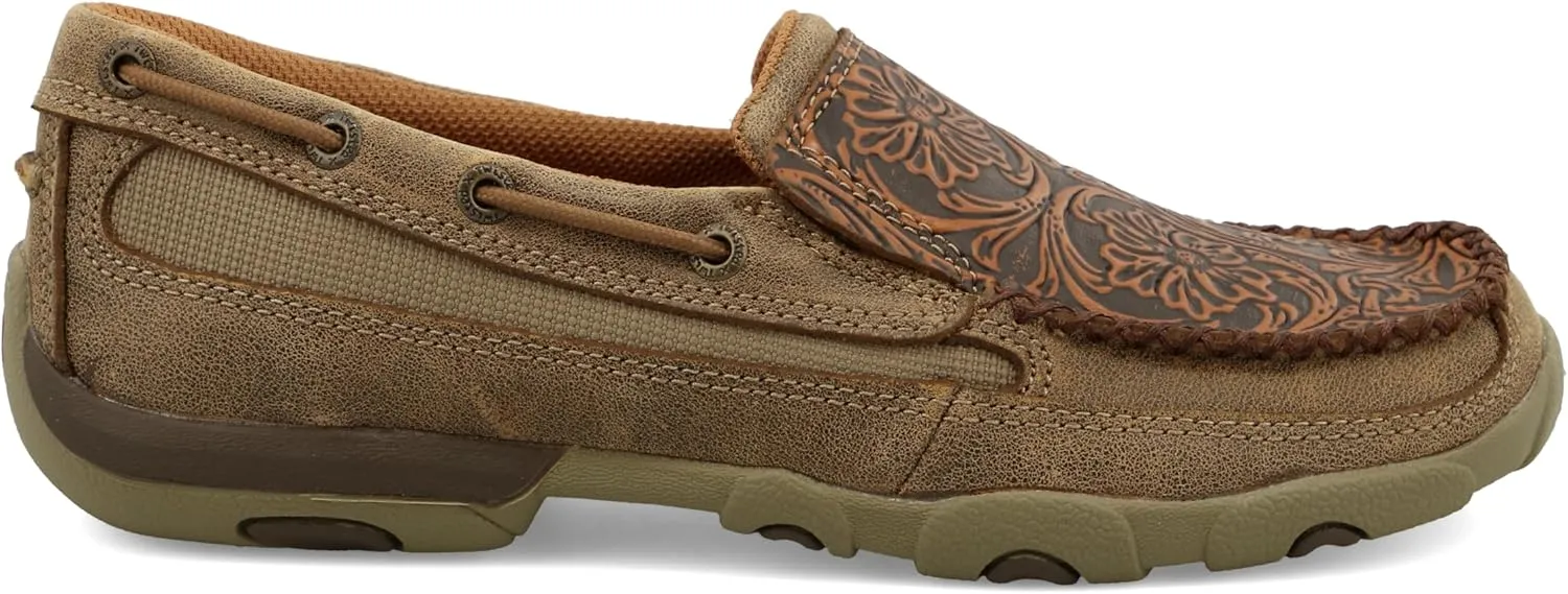 Twisted X Women's Driving Mocs, Slip-On Walking Shoes with CellStretch