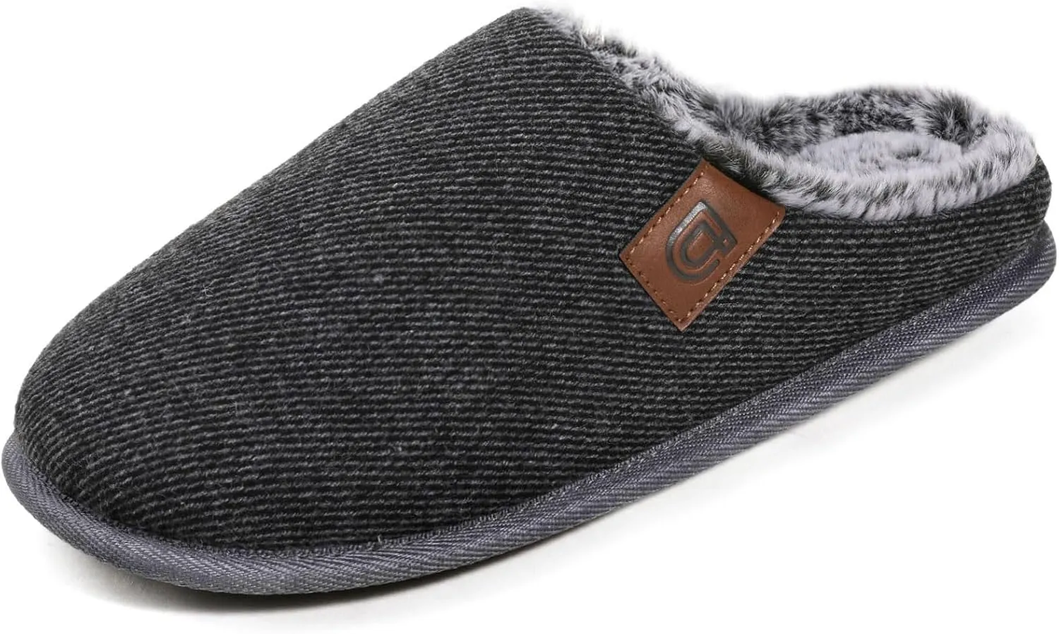 ULTRAIDEAS Casual Slippers for Men, Slip On Men's Slippers with Memory Foam & Rubber Sole Indoor