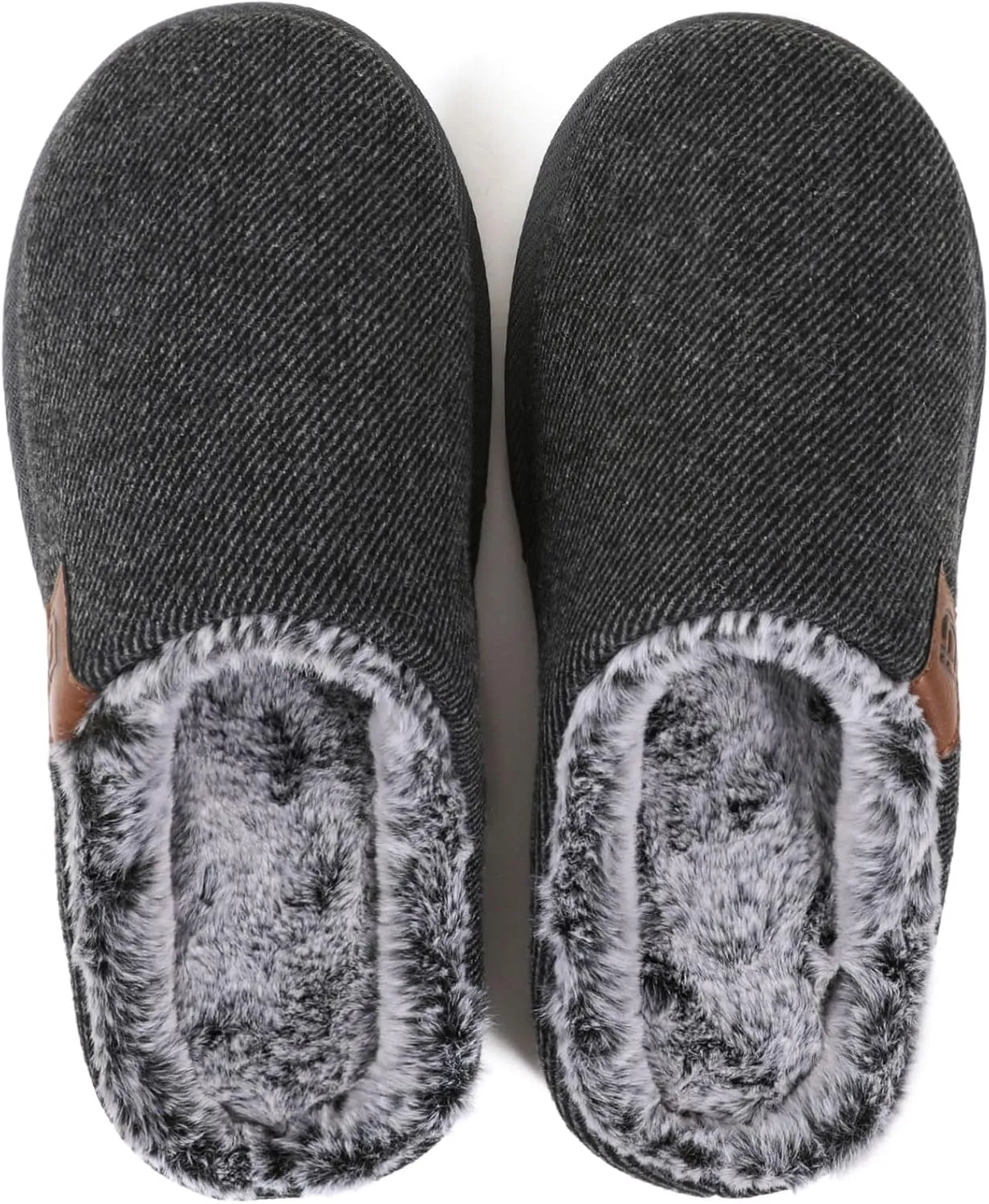 ULTRAIDEAS Casual Slippers for Men, Slip On Men's Slippers with Memory Foam & Rubber Sole Indoor