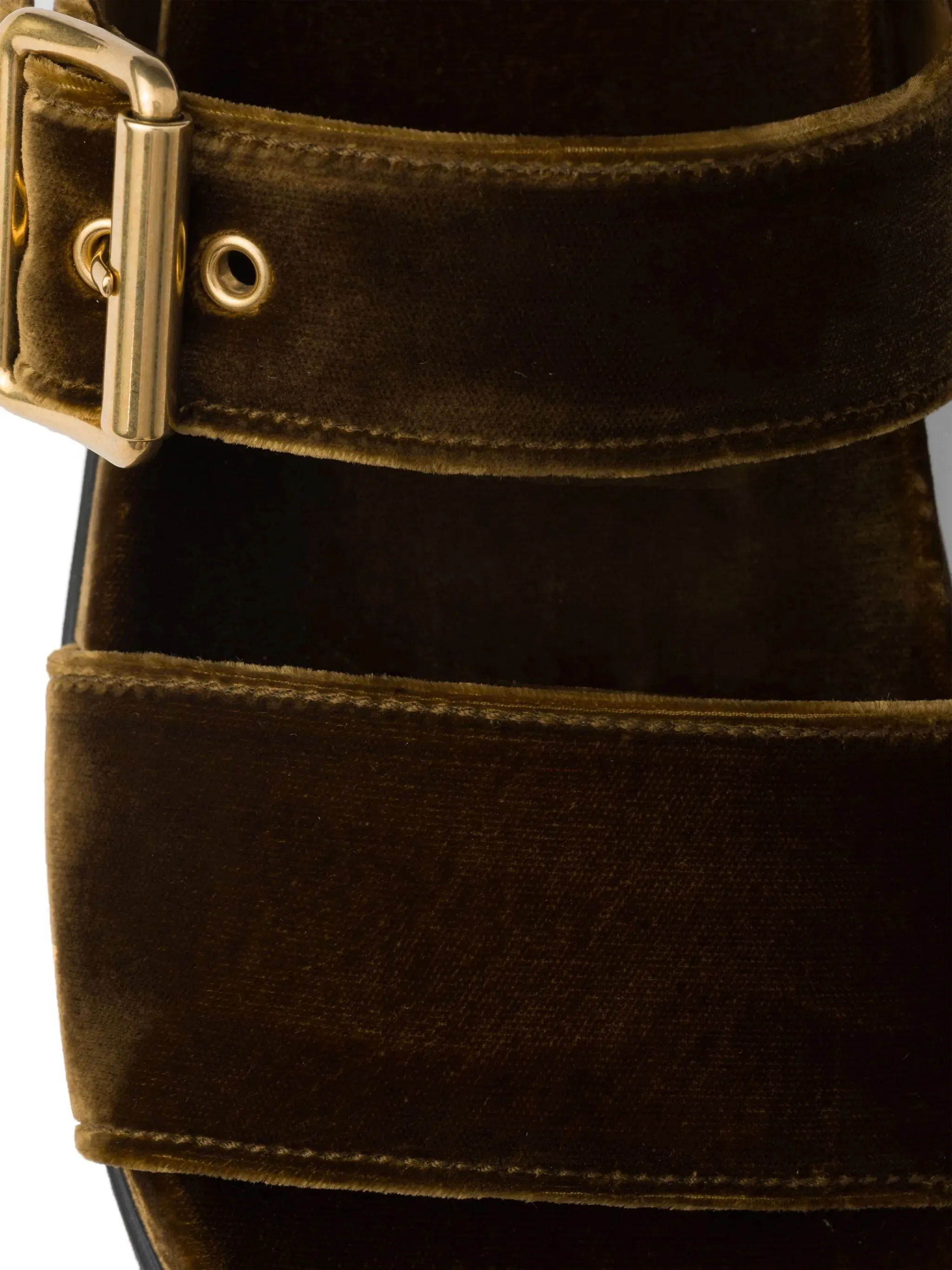 velvet sandals Enhanced buckled Student discount
