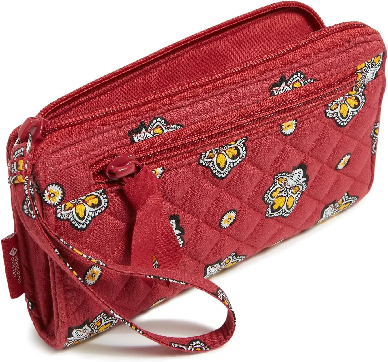Vera Bradley Women's Cotton NFL Front Zip Wristlet (Multiple Teams Available)