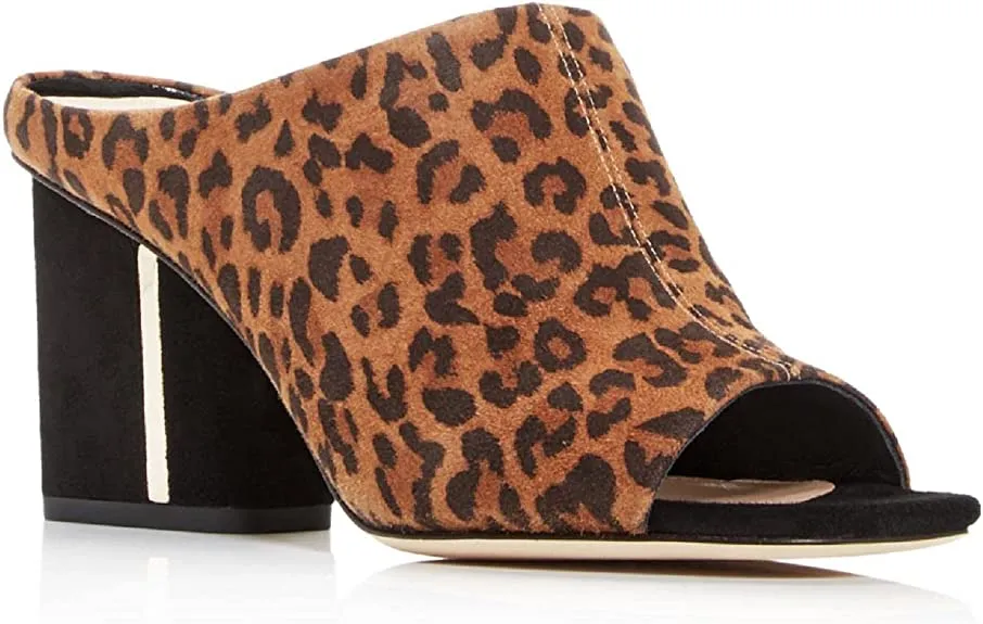 VIA SPIGA Women's V-Hennie Slides Sandal, Toffee Black, 6.5