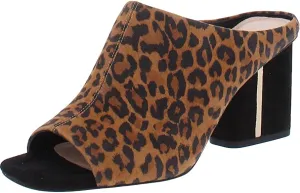 VIA SPIGA Women's V-Hennie Slides Sandal, Toffee Black, 6.5