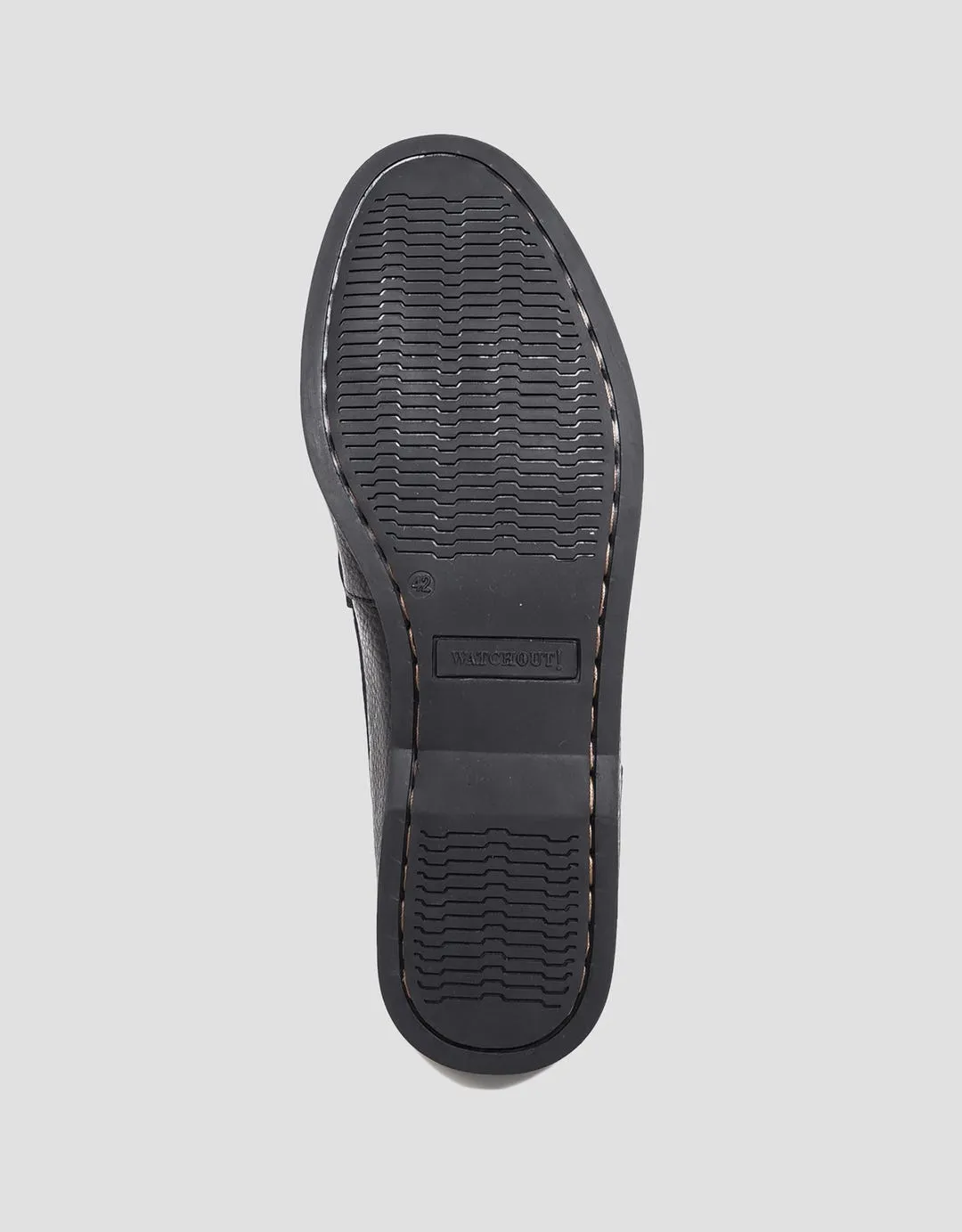 Watchout Round Toe Sepatu Moccasin Pria