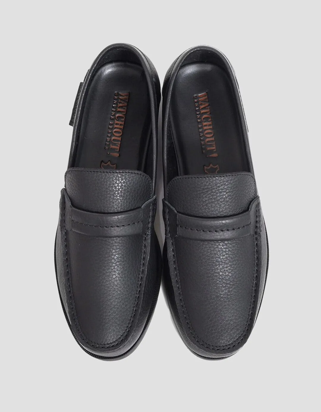 Watchout Round Toe Sepatu Moccasin Pria