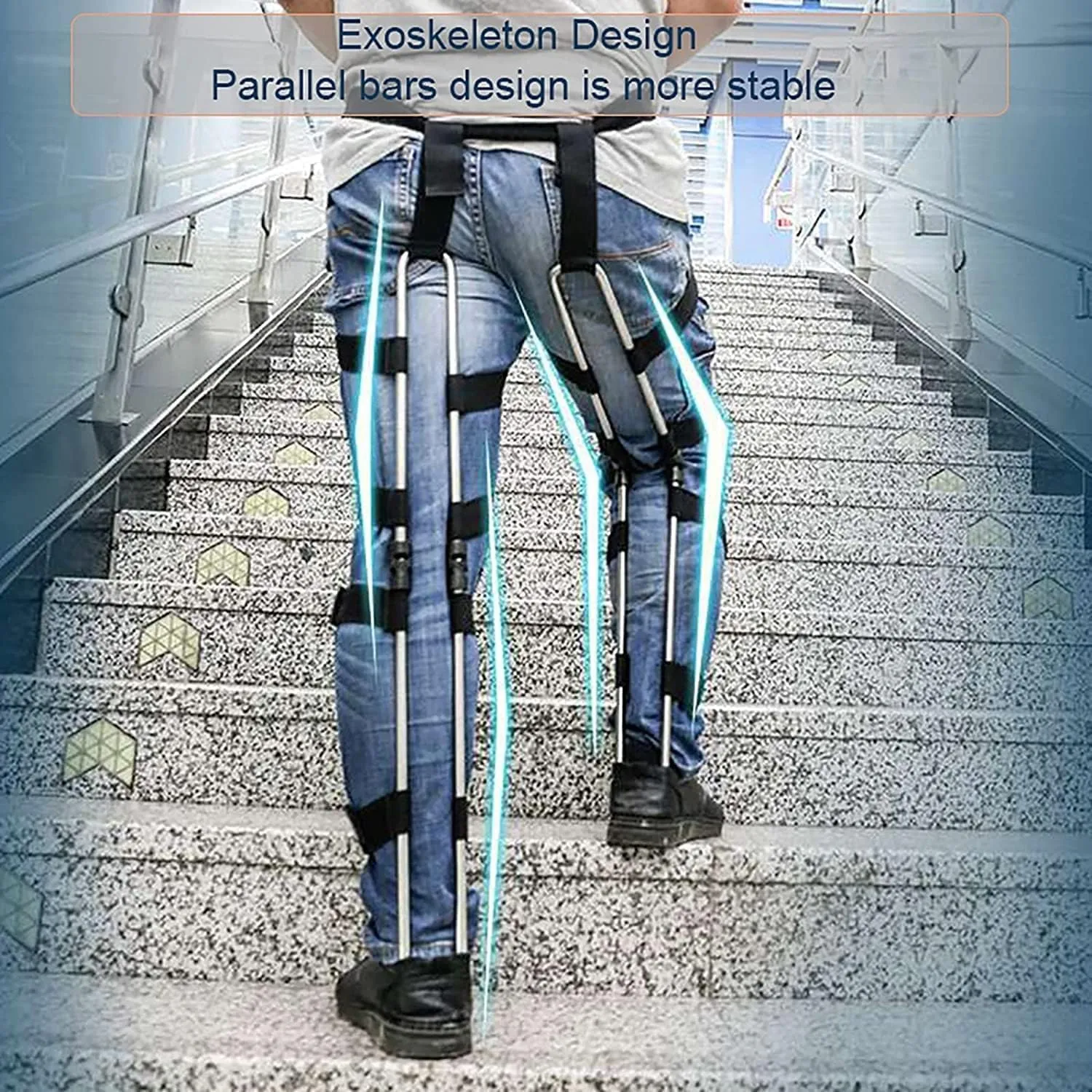 Wearable Chair Invisible Magic Seats, Exoskeleton Levitation Seat, Folding Fishing Portable Seat Lightweight Chair, Bear Up To 330Lbs, Exoskeleton Levitation Seat, For Fishing, Concert, Subway ( Size