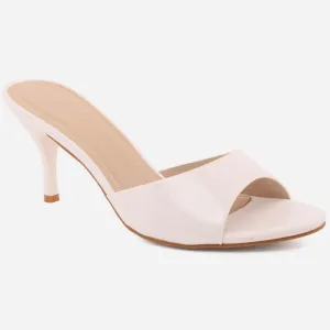 Women "Saoirse"patent glossy slip on sandals