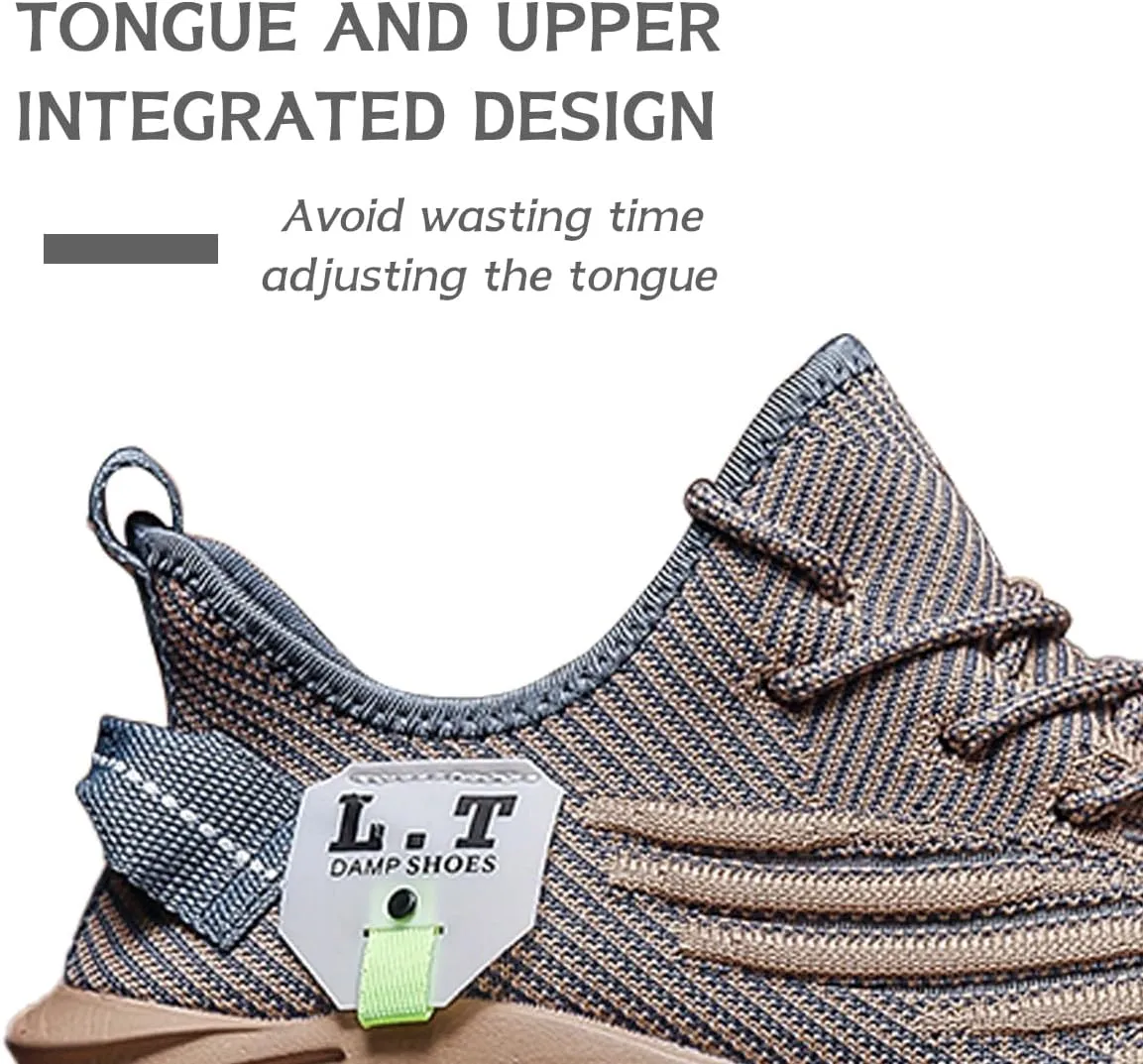 Women Running Shoes Slip On Sneakers Breathable Non-Slip Cushioned Sports Shoes for All-Day Comfort Walking Fitness Jogging with Lightweight EVA Elastic Sole