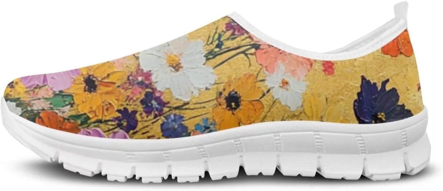 Women Slip On Tennis Shoes Casual Sneakers Womens Non Slip Work Shoes
