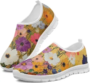 Women Slip On Tennis Shoes Casual Sneakers Womens Non Slip Work Shoes