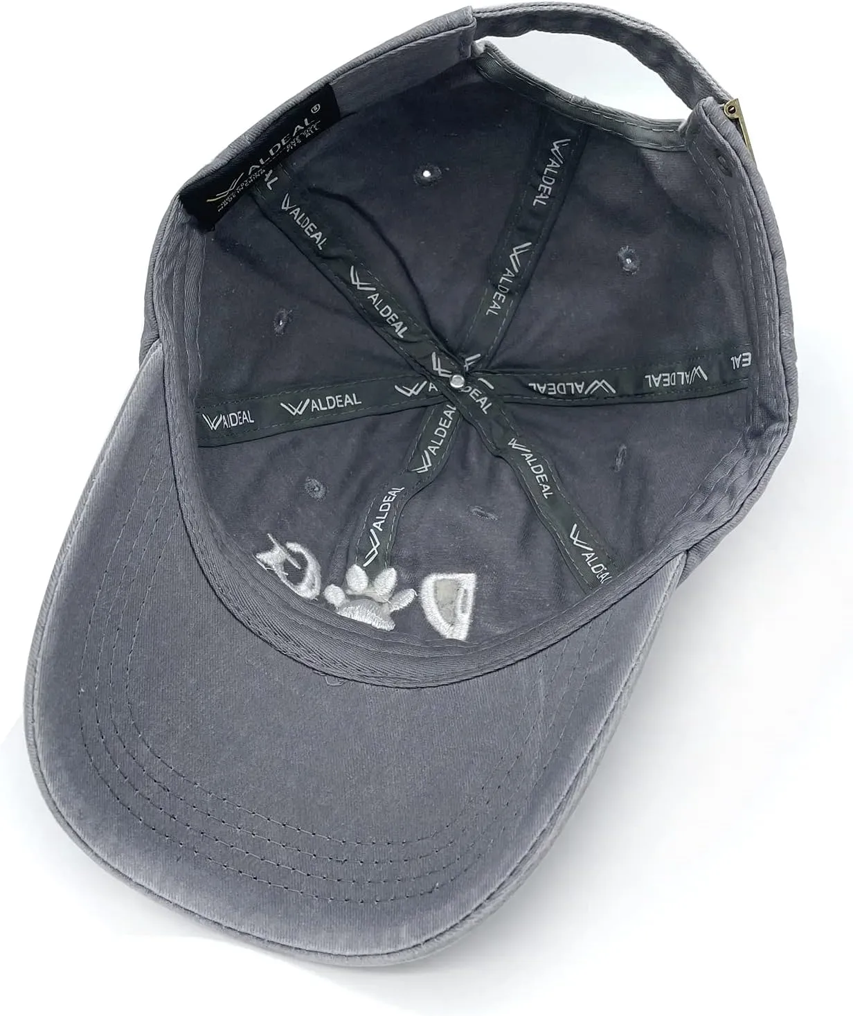 Women's Embroidered Dog Mom Hat Adjustable Denim Baseball Cap