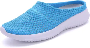 Women's Garden Clogs Shoes Backless Walking Sneakers Mesh Slippers Mules Shoes Casual Slip on Shoes for Women