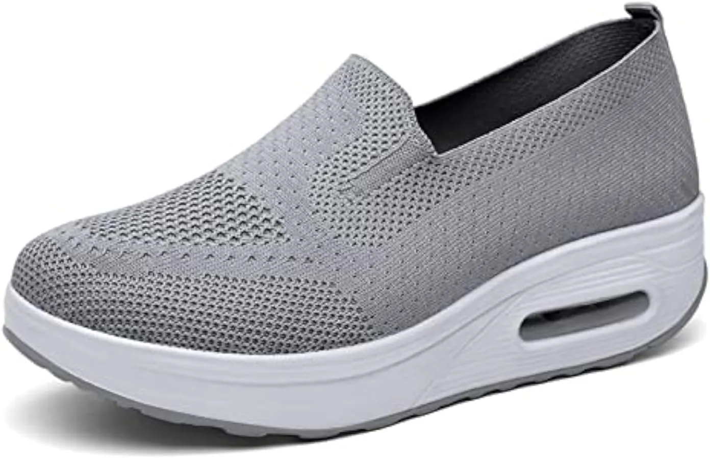 Women's Orthopedic Anti-Slip Sneakers,Summer Wedge Air Cushion Breathable Mesh Slip On Walking Shoes,Casual Wedge Sneakers.