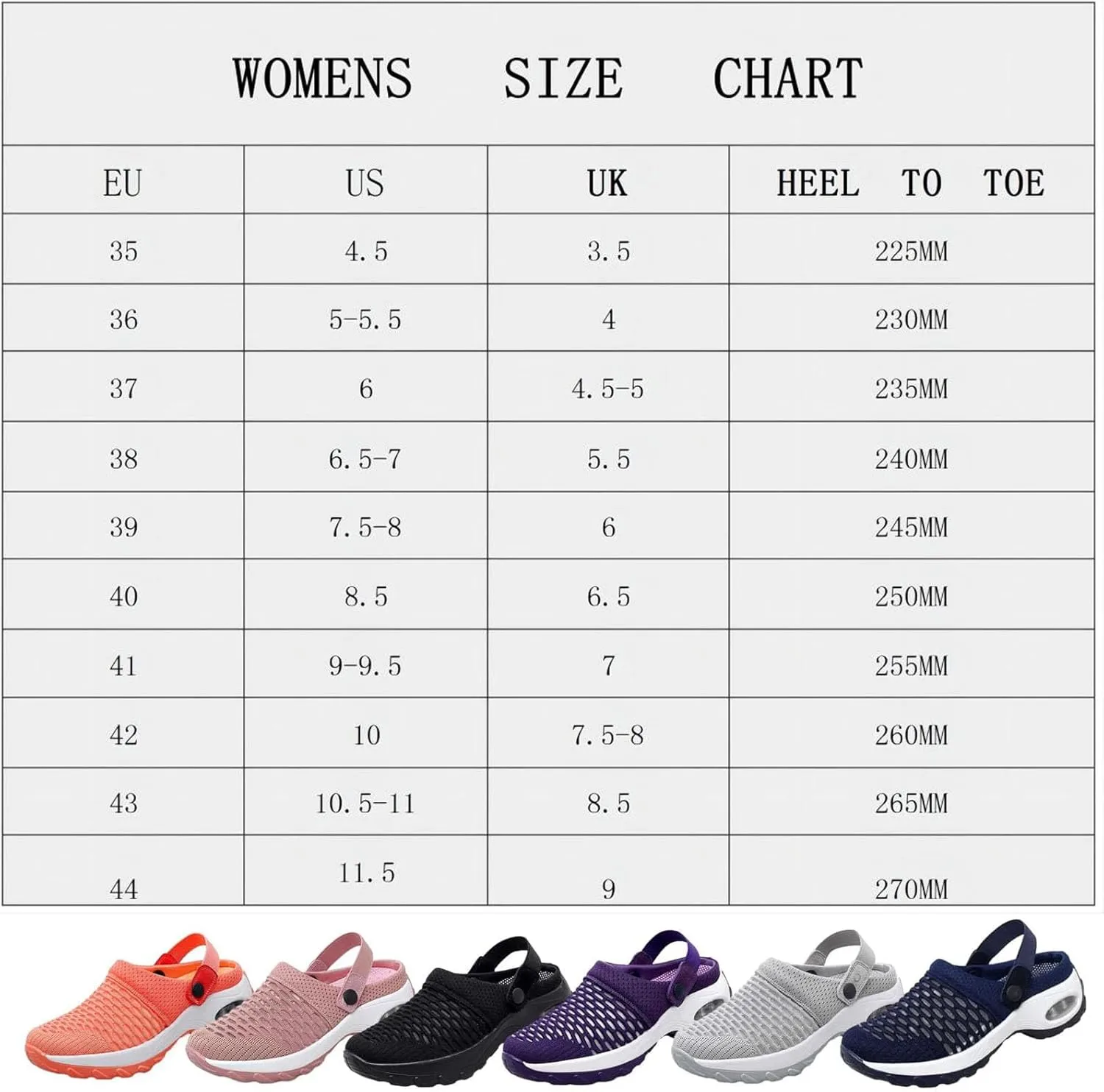 Women's Orthopedic Clogs with Air Cushion Support Mesh Shoes Slip-On Slippers for Women