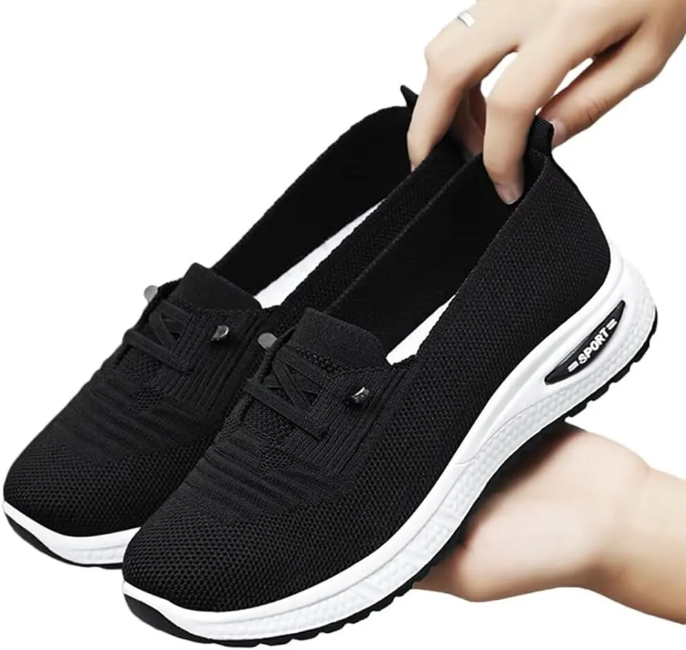 Women's Orthopedic Mesh Walking Shoes Athletic Sport Running Sneakers Slip-on Cozy Breathable