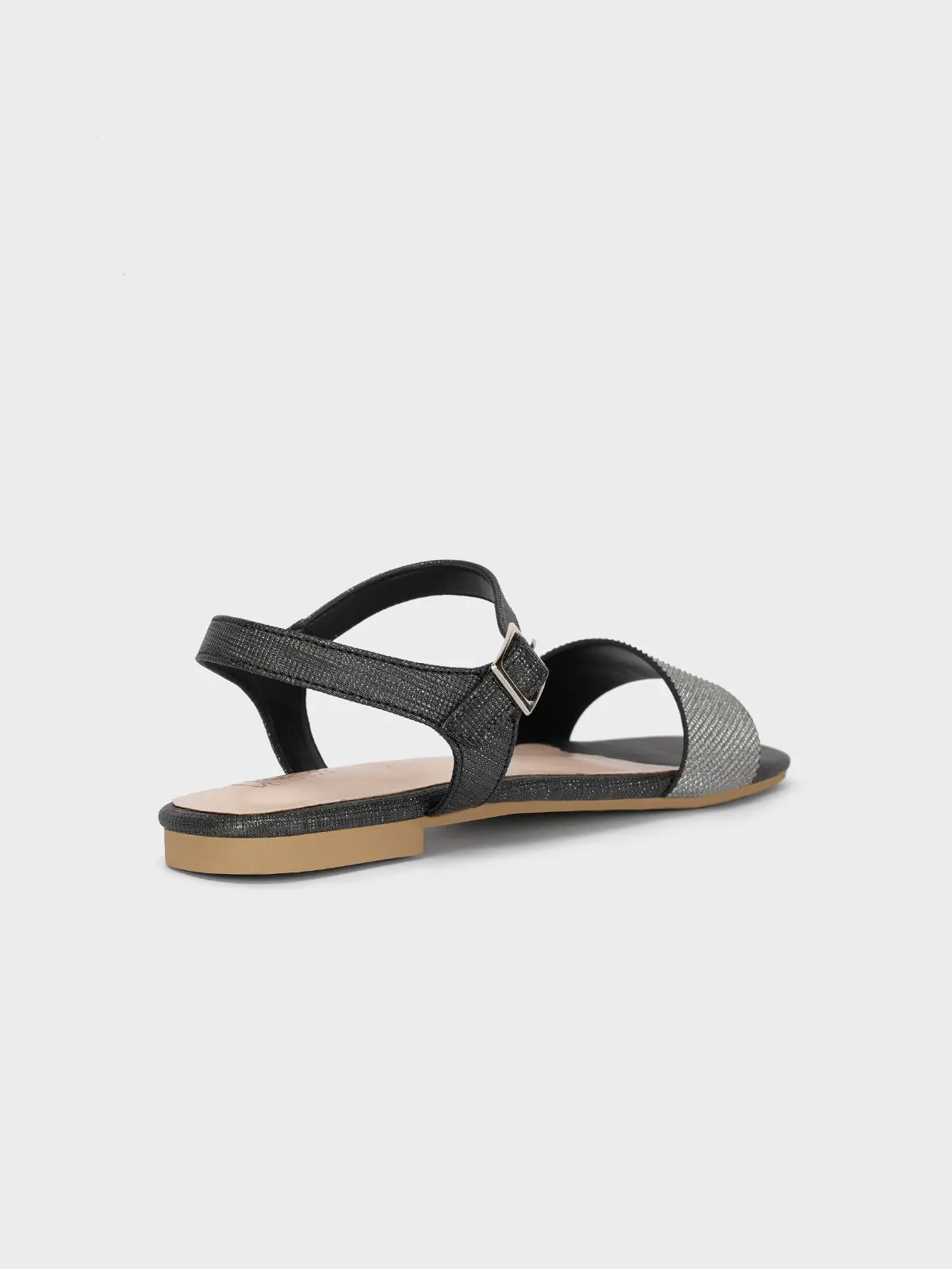 Womens "ORIOLE" Shimmer Flat Sandals