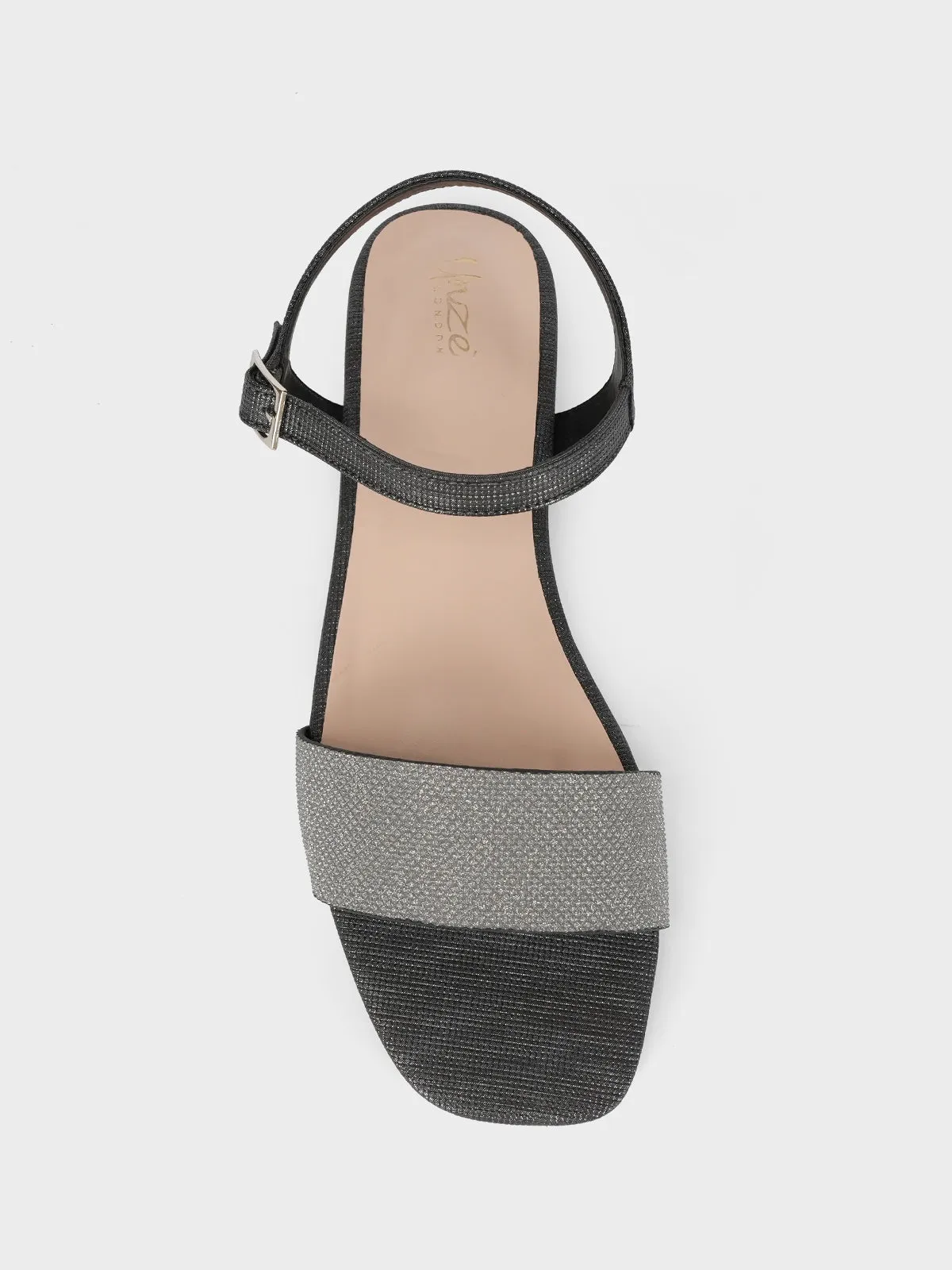 Womens "ORIOLE" Shimmer Flat Sandals