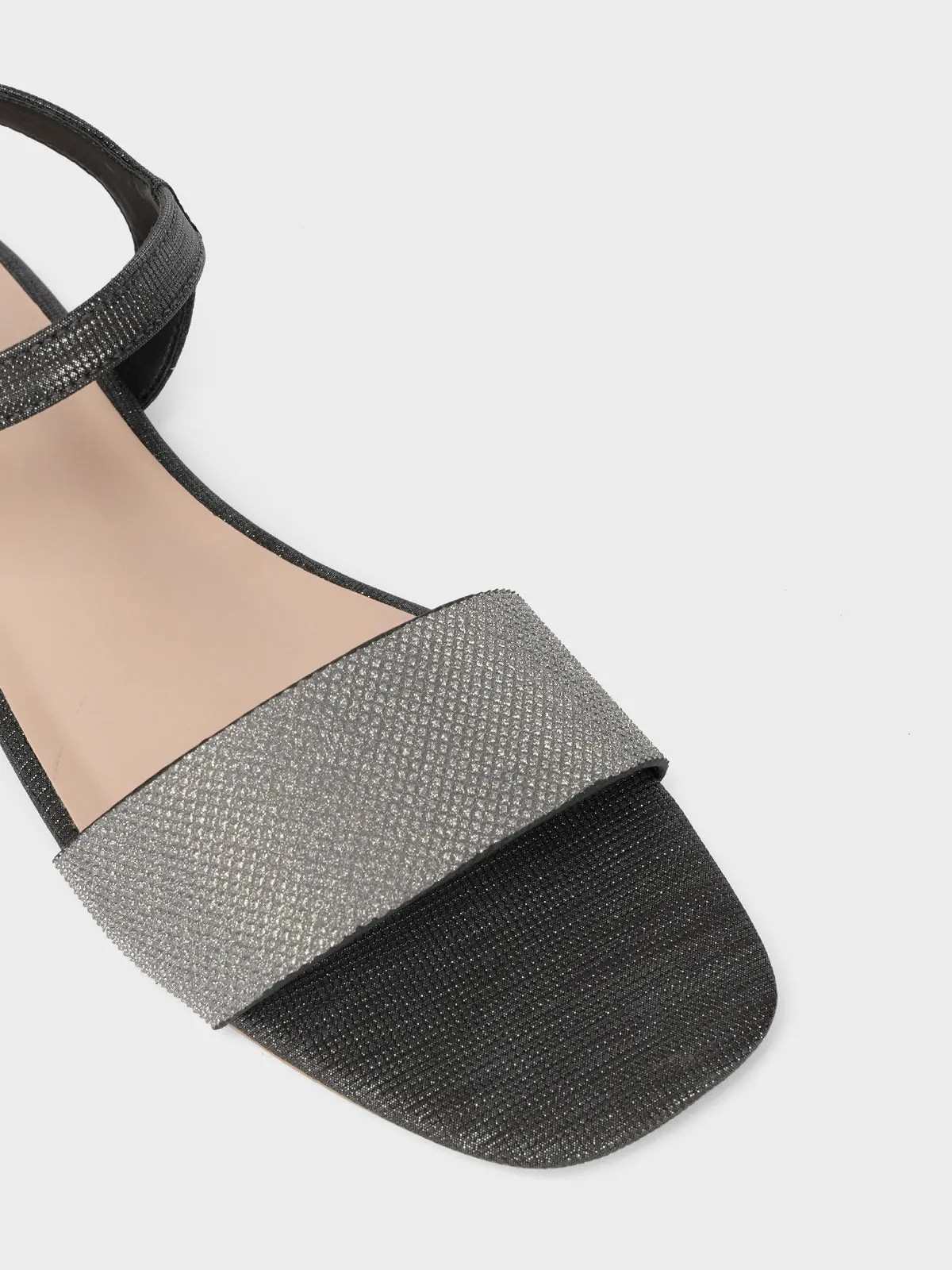 Womens "ORIOLE" Shimmer Flat Sandals