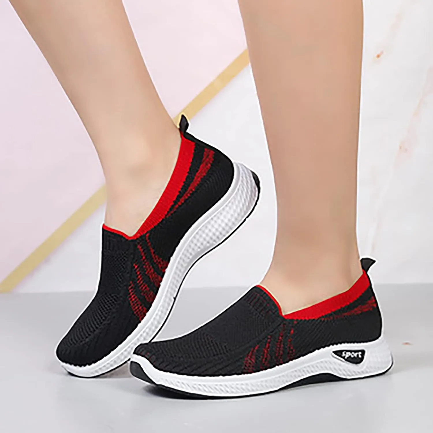 Women's Running Shoes Ultra Lightweight Breathable Walking Shoes Non Slip Athletic Sneakers Mesh Workout Casual Sports Shoes