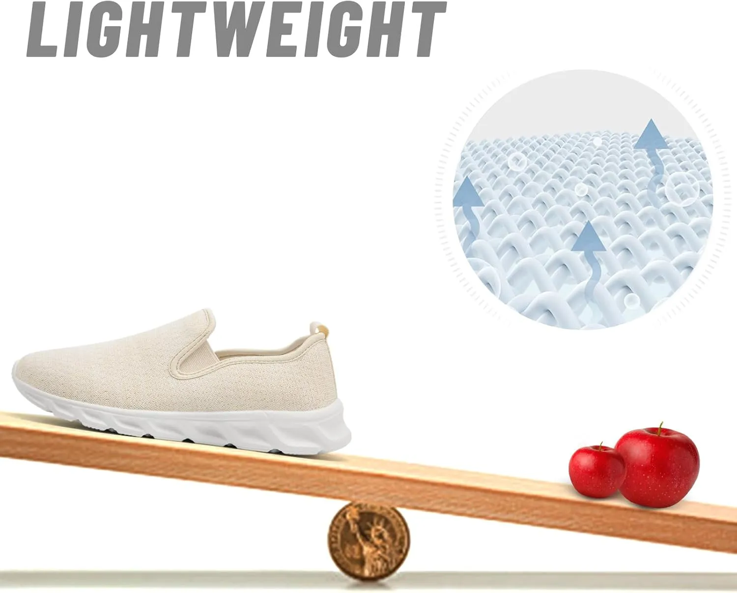 Womens Running Tennis Walking Gym Slip on Shoes Athletic Sneakers Workout Fitness Hiking Shoe