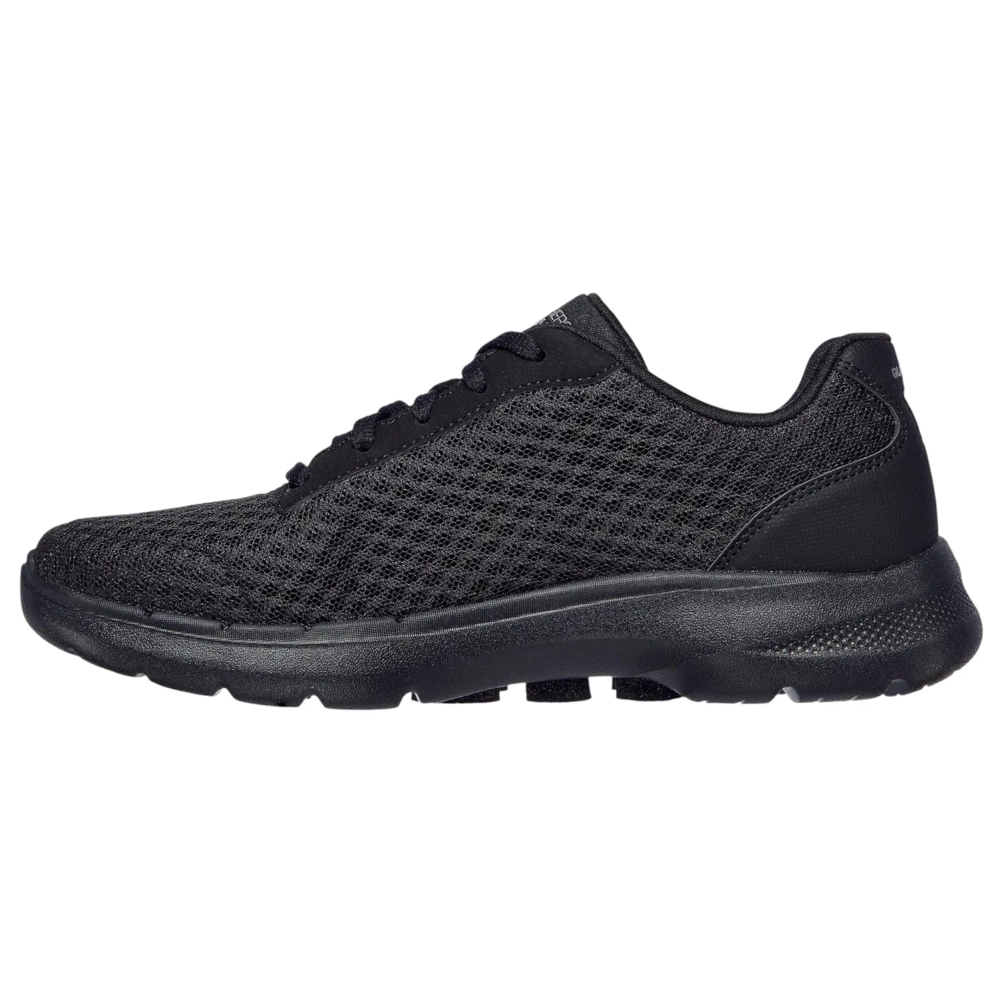 Womens Skechers Go Walk 6 - Iconic Vision Shoes Black/Black