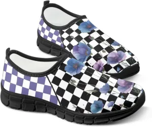 Women's Slip on Shoes Casual Mesh Business Loafers for Work Hands Free Walking Flats Sneakers