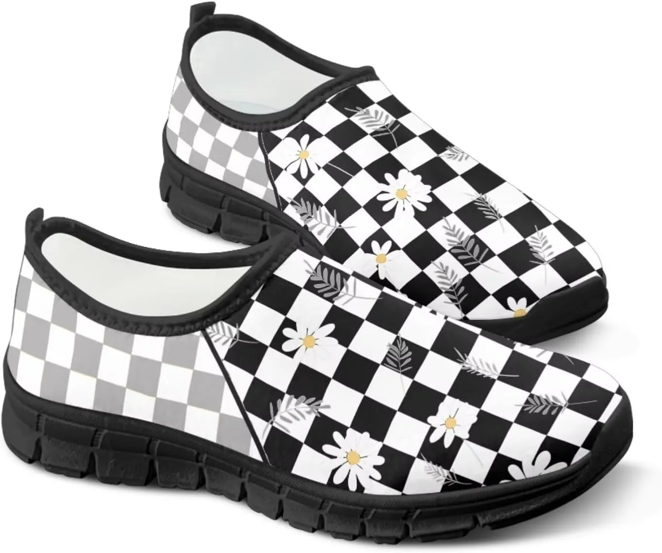 Women's Slip on Shoes Casual Mesh Business Loafers for Work Hands Free Walking Flats Sneakers