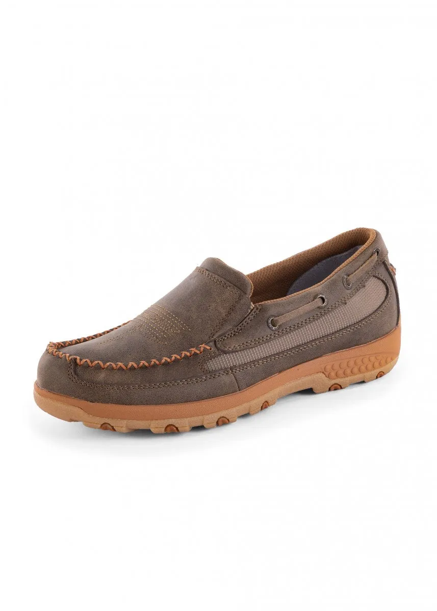 Womens Slip On Stitch Cell Stretch Mocs TCWXC0024